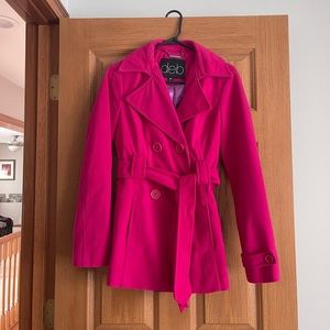 Deb Shops Pink Peacoat